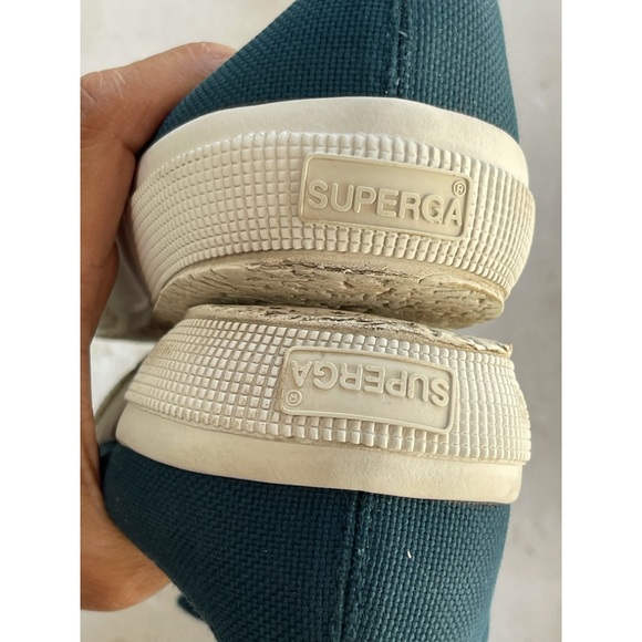 Superga Cotu Classic S000010 Blue Sneaker Shoes Size US W 8.5 - Picture 6 of 10